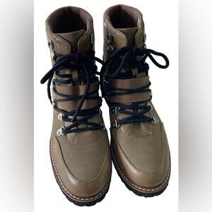 Nautical Brown Lace up Boots Size 8.5
